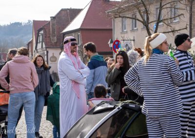 Fasching auf dem Marktplatz in Eibelstadt